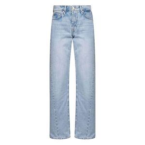 7 For All Mankind Blue Denim - Straight-Leg Jeans Women
